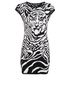 McQ Bodycon Tiger Dress, front view