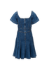 Alexander McQueen Denim Dress, back view