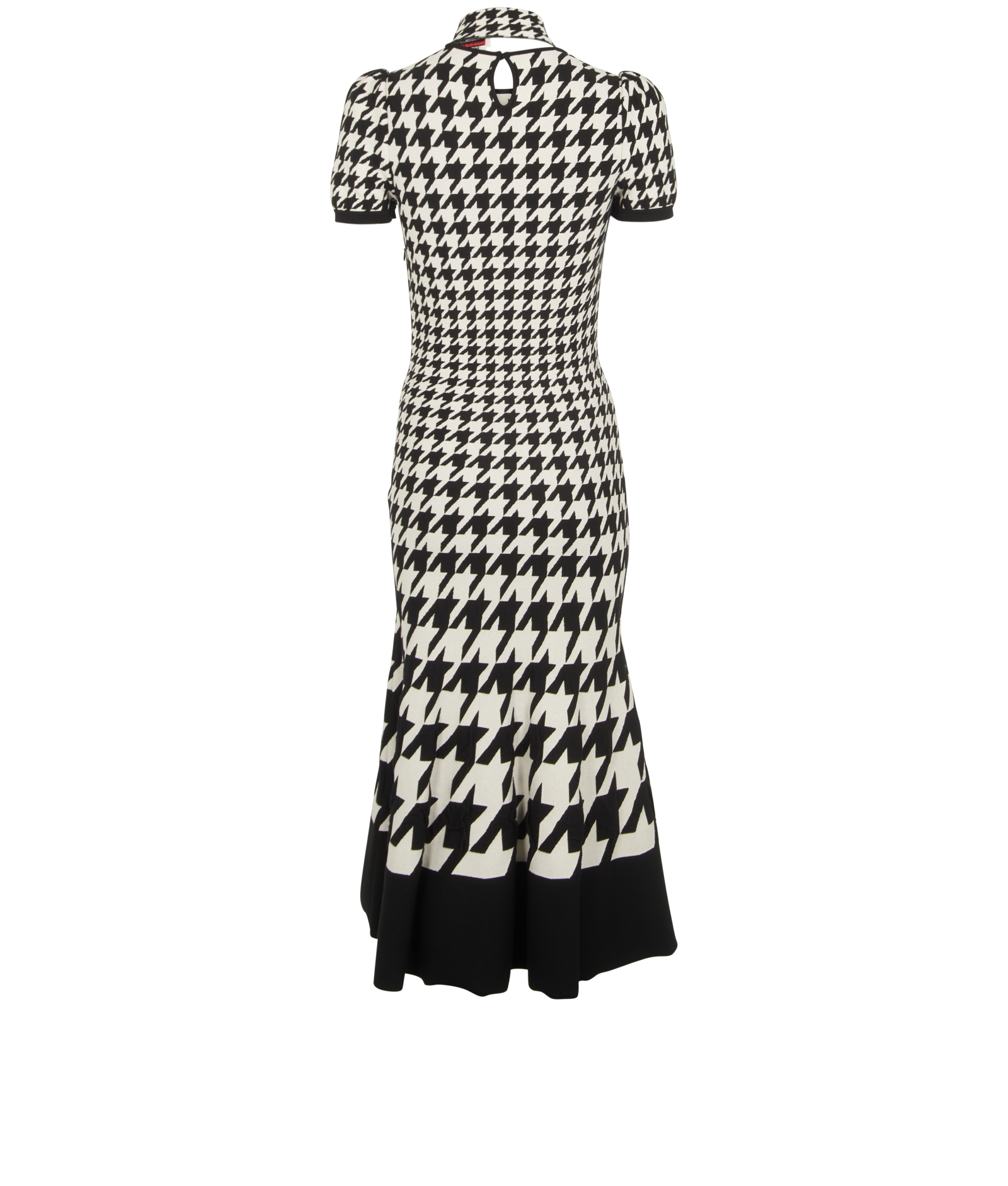 Alexander McQueen Houndstooth Dress, &pound;350, Clothing, Black/White, Wool, Back view