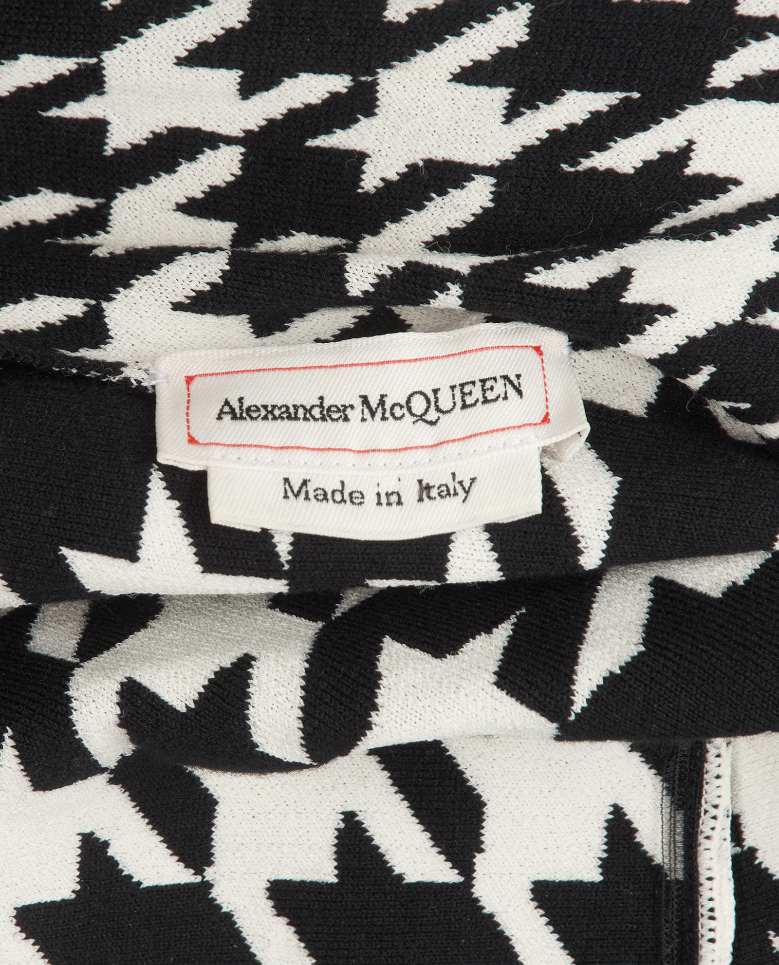 Alexander McQueen Houndstooth Dress, &pound;350, Clothing, Black/White, Wool, Other view