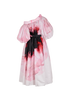 Alexander McQueen 2021 Anemone Shoulder-Off Dress, &pound;595, Clothing, Pink, Polyester (Polymer), Back view