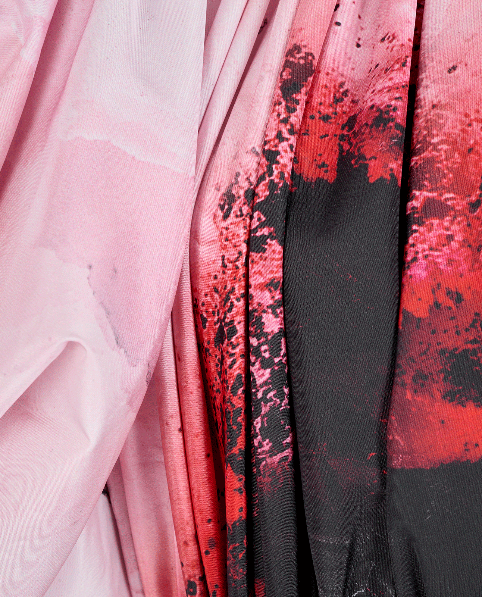 Alexander McQueen 2021 Anemone Shoulder-Off Dress, &pound;595, Clothing, Pink, Polyester (Polymer), Other view