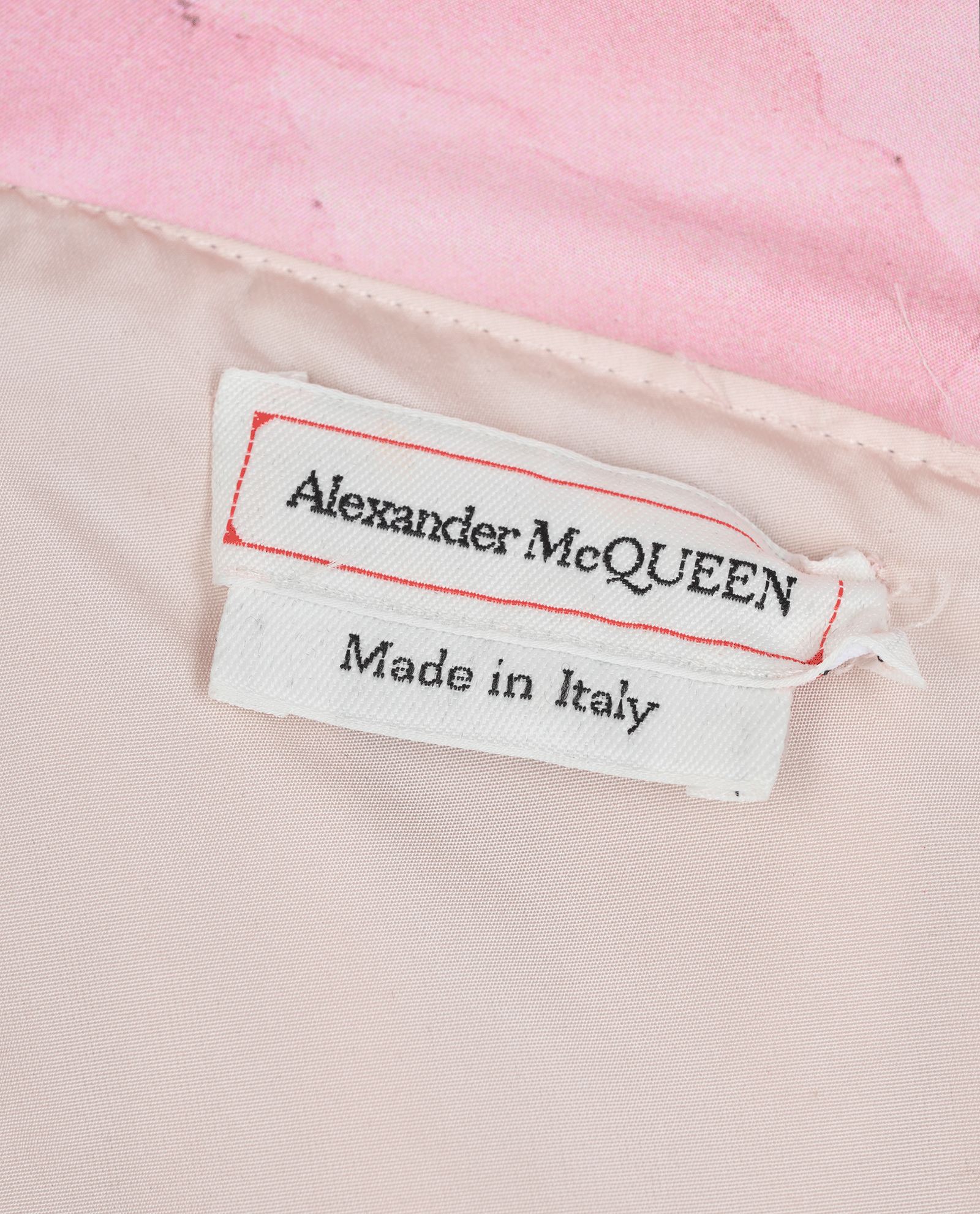 Alexander McQueen 2021 Anemone Shoulder-Off Dress, &pound;595, Clothing, Pink, Polyester (Polymer), Other view