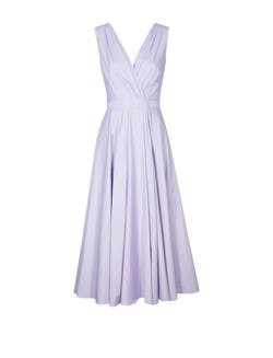 Alexander McQueen Sleeveless Dress, Cotton, Lilac, UK 8, DC
