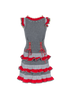 Alexander McQueen Embellished Knitted Dress, back view