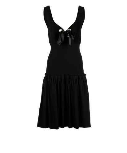 Alexander McQueen Full Circle Bra Dress, &pound;495, Clothing, Black, Viscose, Front view