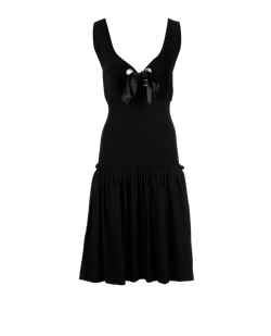 Alexander McQueen Full Circle Bra Dress, Viscose, Black, Sz L, 3*