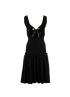 Alexander McQueen Full Circle Bra Dress, &pound;495, Clothing, Black, Viscose, Front view