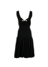 Alexander McQueen Full Circle Bra Dress, &pound;495, Clothing, Black, Viscose, Back view