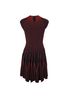 Alexander McQueen Red Piping Short Sleeves Dress, back view