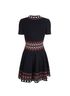 Alexander McQueen Diamond Print Knit Dess, back view