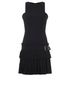 Alexander McQueen Pleated Belted Dress, front view