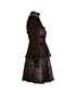 Alexander McQueen Long Sleeve Dress.  Silk, side view