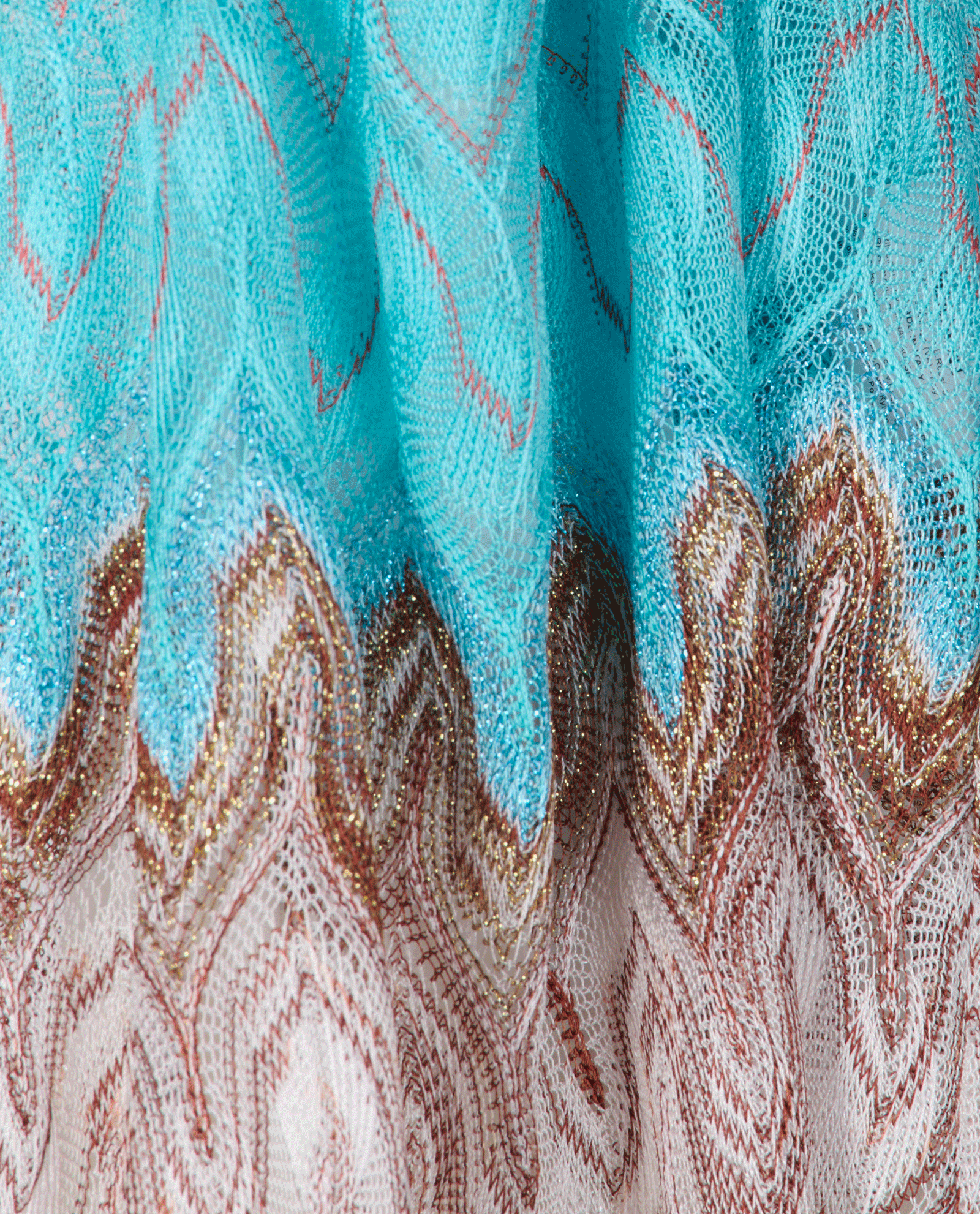 Missoni Short Sleeved Dress, &pound;195, Clothing, Blue/Green, Silk, Other view