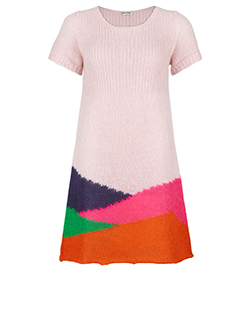 Miu Miu Knitted Dress, Mohair, Pink Multi, UK12