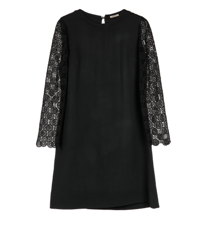 Miu Miu Lace Dress, &pound;140, Clothing, Black, Viscose, Front view