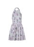 Miu Miu Cartoon Print Haltered Dress, front view