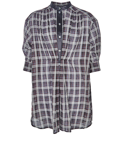 Marc Jacobs Plaid Sheer Blouse Dress, front view
