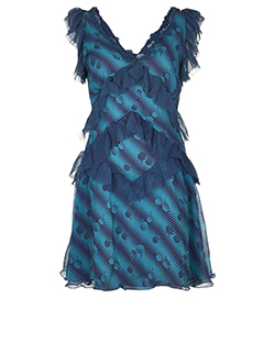 極美品 UNDERCOVER / silk ruffle dress 2006 極美品 UNDERCOVER / silk ruffle dress 2006
