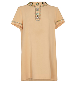 Moschino Sequin Dress, Acetate, Apricot, UK 16