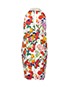 Moschino Pearl Neck Floral Dress, back view