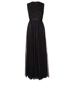 Needle And Thread Dress, Sequin, Black, 10