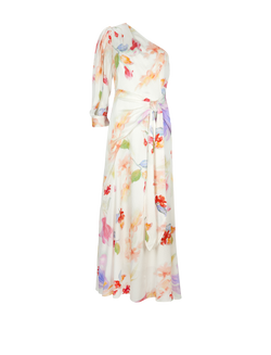 Peter Pilotto Floral Printed Dress, Silk, White, 12, 3*