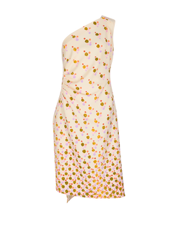 Peter Pilotto Shoulder Dress, Polyester, Cream, 14
