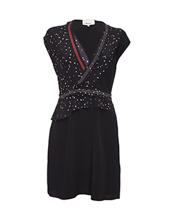 Phillip Lim Patterned Dress, Silk, Black, UK 8