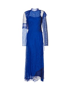 Phillip Lim Patchwork Dress, Nylon, Blue, UK 12