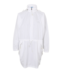 Prada Hooded Dress, Cotton, White, UK8, 3*