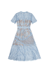 Self-Portrait Prairie Midi Dress, back view