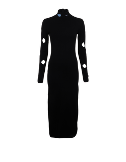 Prada Abito Dress Viscose, Black, Sz42, 3*