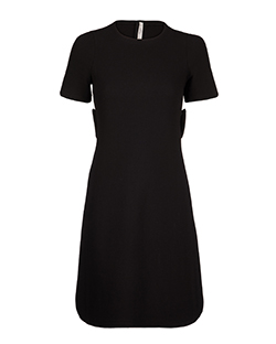 Prada Short Sleeve Dress, Wool, Black, UK 8