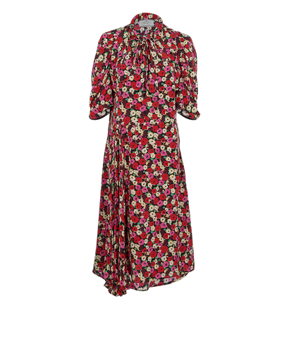 Prada 3/4 Sleeve Flower Print Dress, front view