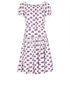 Prada Kiss Print Midi Dress, front view