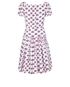 Prada Kiss Print Midi Dress, back view