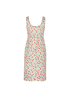 Prada Floral Knee Length Dress, back view