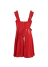 Prada Printed Pleated Mini Dress, &pound;150, Clothing, Red, Cotton, Back view