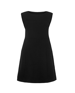 Prada Sleeveless Dress, Virgin Wool, Black, UK 16