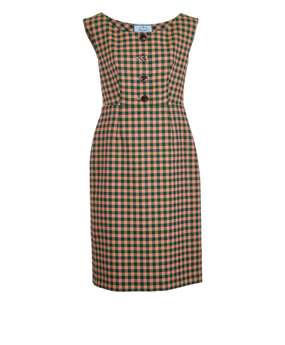 Prada Check Midi Dress, front view