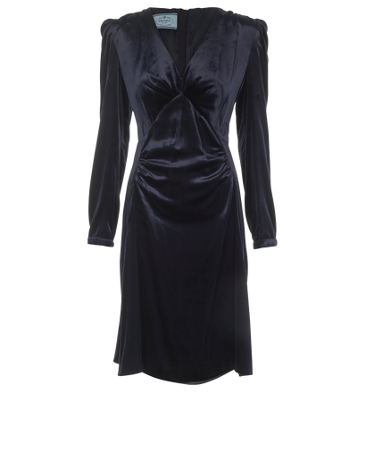 Prada Midi Velvet Dress, front view