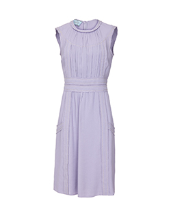 Prada Sleeveless Dress, Viscose, Lilac, UK 14