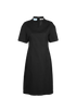 Prada V-Neck Dress, &pound;120, Clothing, Black, Cotton, Front view