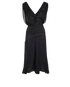 Prada Ruffle Backless Midi Bodycon Dress, front view