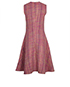 Prada Sleeveless Tweed Boucle Dress, back view