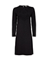 Proenza Schouler Black L/S Dress, front view