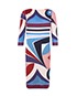 Emilio Pucci Long Sleeve Pattern Dress, front view