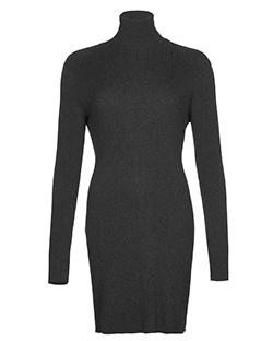 Ralph Lauren Polo Neck Dress, Viscose, Grey, UK XL