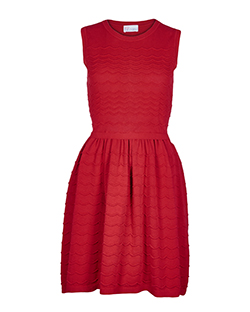 REDValentino Textured Dress, Cotton, Red, M